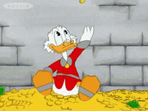 Gif animé Picsou joue